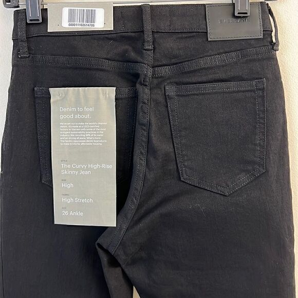 NWT Everlane The Curvy Way-High® Skinny Jean in Ash Size 26 Ankle - Picture 7 of 14